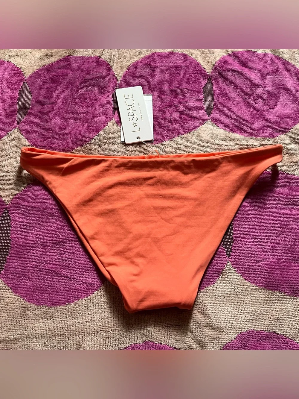 NWT L*Space Camacho Classic Bikini Bottom in Coral XS